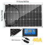 300W 12V Monocrystalline Solar Panel Kit with Controller