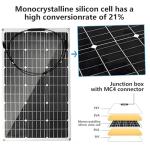 300W 12V Monocrystalline Solar Panel Kit with Controller