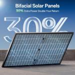 JJN 550W Bifacial Solar Panels for Homes and RVs