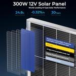 300W High-Efficiency Monocrystalline Solar Panel