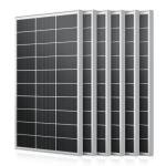 Set of 6 High-Efficiency 200W Solar Panels