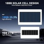 TATOODAA 300W High Efficiency Bifacial Solar Panel