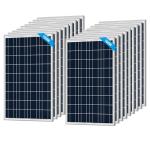 PowerECO 100W Silver Solar Panels - 20 Pack