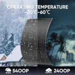TATOODAA 200W Flexible Monocrystalline Solar Panel