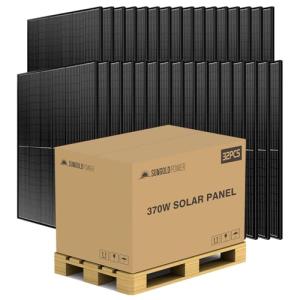 SUNGOLDPOWER 32x 370W Monocrystalline Solar Panels