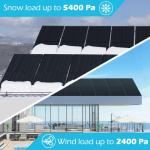 SUNGOLDPOWER 370W High Efficiency Solar Panels Set