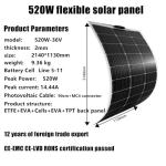 Flexible Monocrystalline Solar Panels for Off-Grid Use