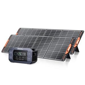 GRECELL 2200W Portable Power Station with Solar Panels