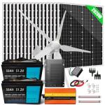 2920W Solar Wind Kit with Battery and Inverter