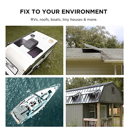 EF ECOFLOW 2 Pack 100W Monocrystalline Solar Panels