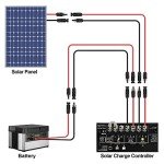 iGreely 1 Pair 6.5 ft MC4 Solar Cable Set