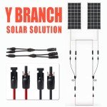 10FT Solar Extension Cable with Connectors and Y Adaptor