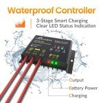 SOLPERK 10A Waterproof Solar Charge Controller 12V/24V