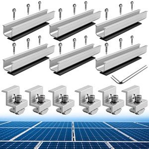 Anbte 6-Pack Universal Solar Panel Holder Kit