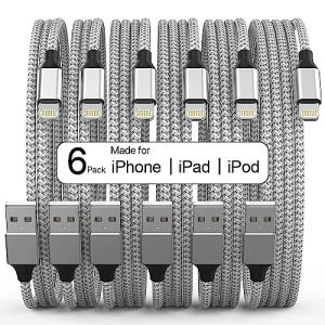 Apple MFi Certified iPhone Charger 6-Pack