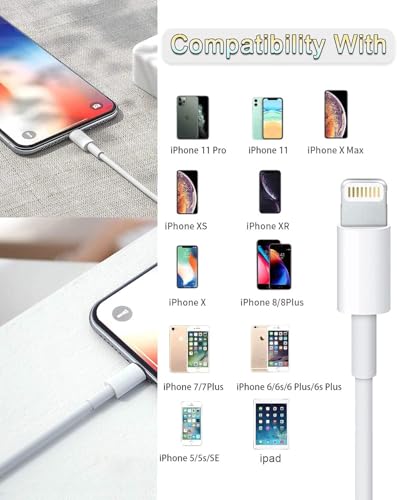 Apple MFi Certified 2M Lightning to USB Charger Cable