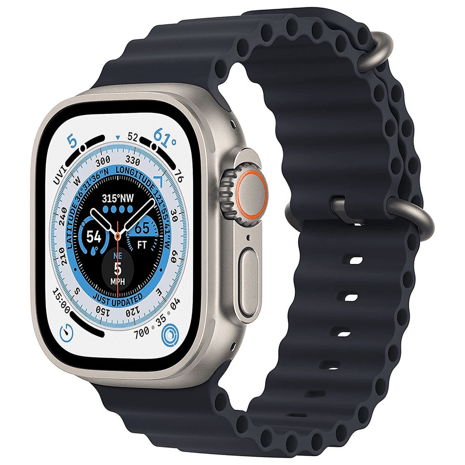Apple Watch Ultra 49mm Titanium Case - Midnight Ocean