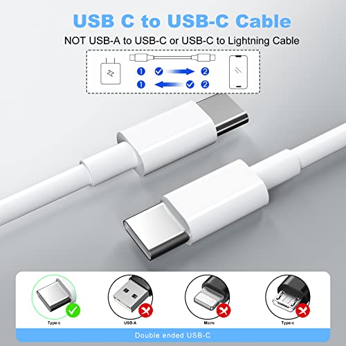 10ft USB-C to USB-C Charger Cable 2-Pack