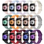 15 Soft Silicone Bands for Apple Watch 40-45mm