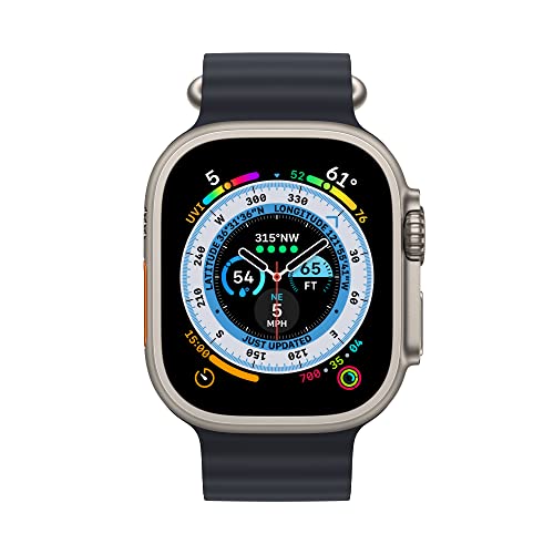 Apple Watch Ultra 49mm Titanium, Midnight Ocean Band