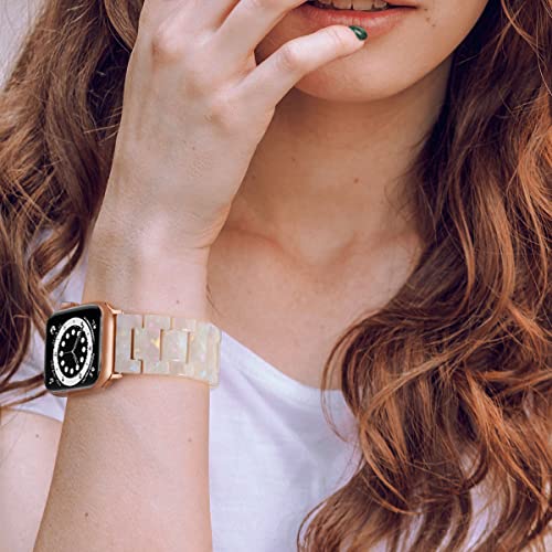 V-MORO Aurora White Apple Watch Resin Band