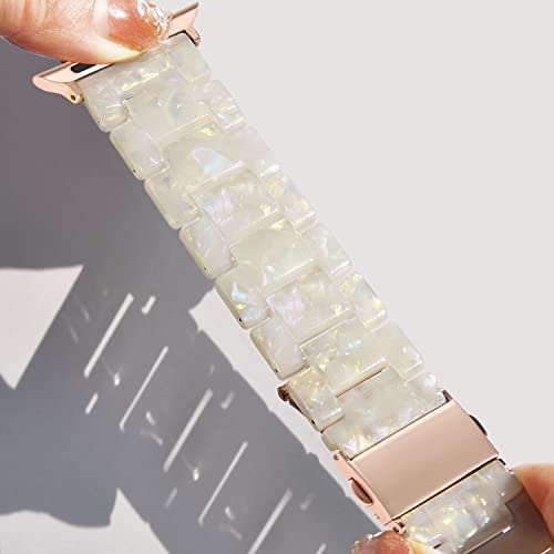 V-MORO Aurora White Apple Watch Resin Band