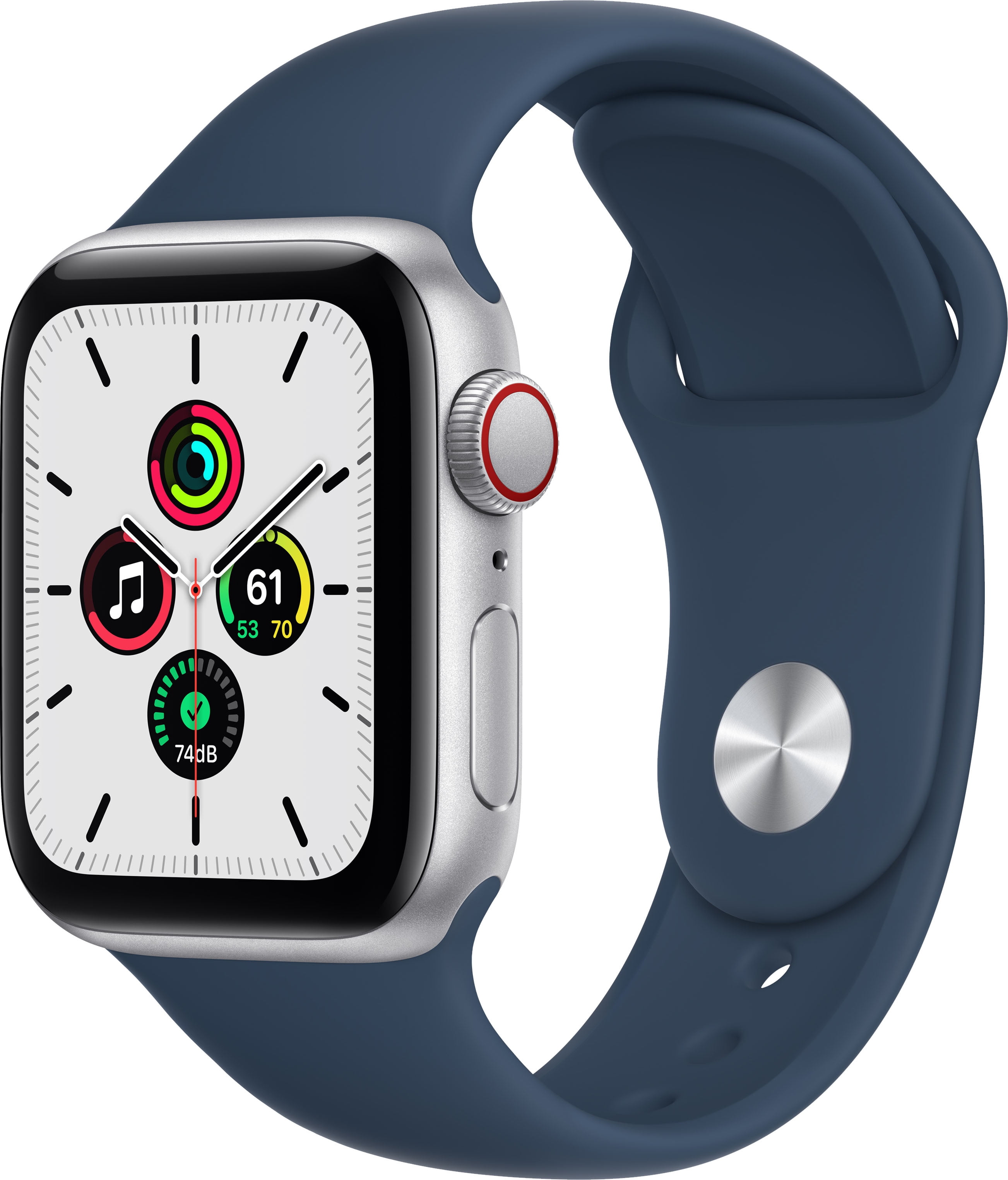 Apple Watch SE 40mm Silver Aluminum Abyss Blue Band