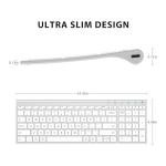 iClever BK10 Multi-Device Bluetooth Keyboard with Number Pad