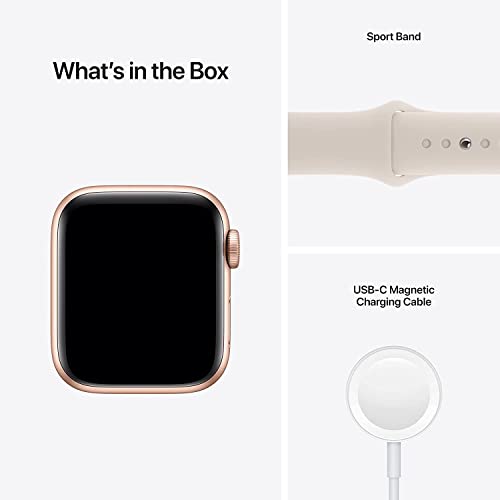 Apple Watch SE 40mm Gold Aluminium Starlight Band