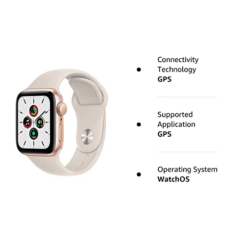 Apple Watch SE 40mm Gold Aluminium Starlight Band