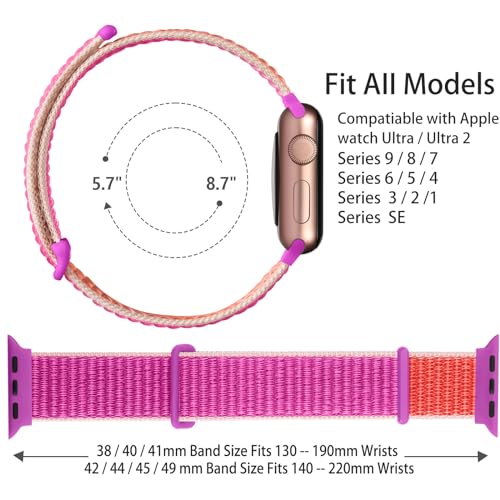 Lenrao Nylon Apple Watch Bands for Women