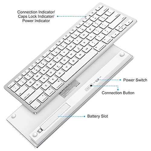 OMOTON Compact Bluetooth Keyboard for Mac Devices