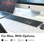 Macally Wireless Bluetooth Keyboard for Mac & iOS