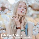 Floral Engraved Silicone Bands for Apple Watch