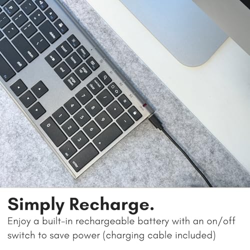 Macally Wireless Bluetooth Keyboard for Mac & iOS