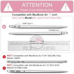 Pink Marble MacBook Air 13" Case with Accessories