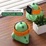 Mint Green Dinosaur Charger Stand for Apple Watch