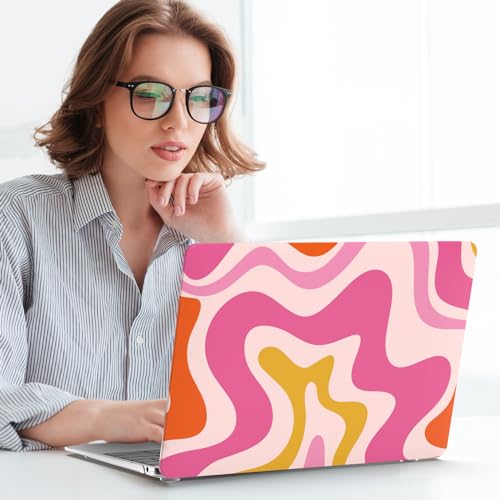 iCasso Pink Abstract Wave Case for MacBook Air 13