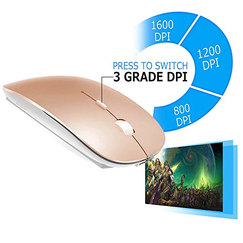 KLO Rose Gold Bluetooth Mouse for Mac Devices