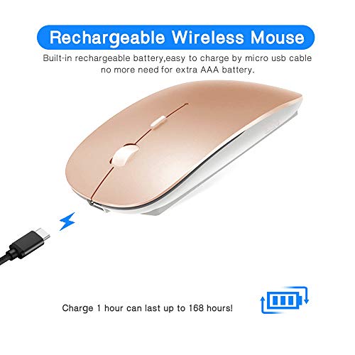 KLO Rose Gold Bluetooth Mouse for Mac Devices
