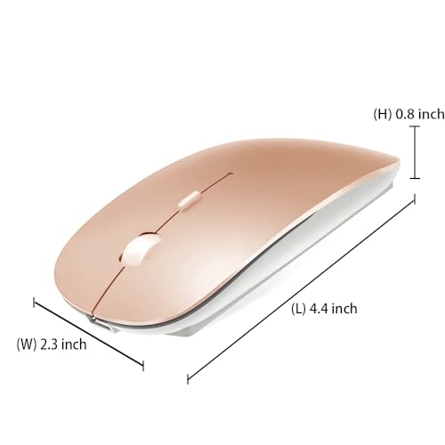 KLO Rose Gold Bluetooth Mouse for Mac Devices