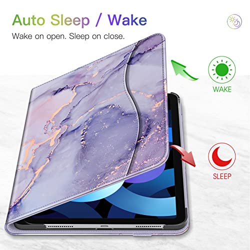 Lilac Marble Case for iPad Air 11-inch