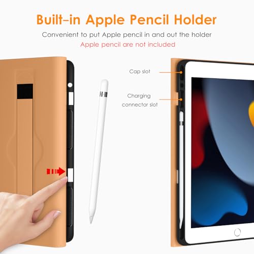 DTTO Premium Leather Folio Case for iPad 10.2