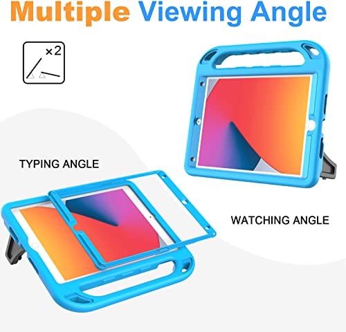 BMOUO Kids Case for iPad 10.2" - Blue