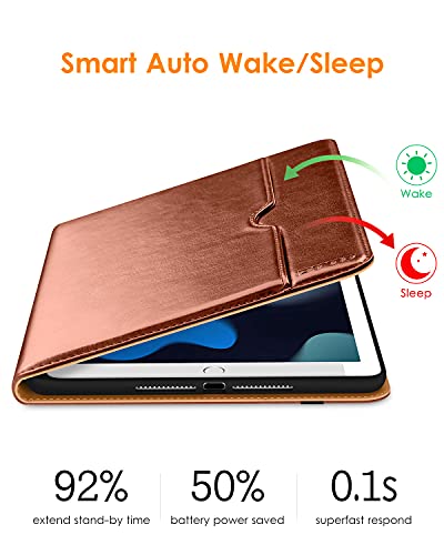 DTTO Premium Leather Folio Case for iPad 10.2
