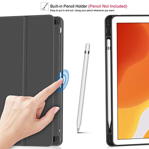 Soke iPad 10.2 Case with Pencil Holder - Black