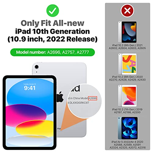 MoKo Slim Case for iPad 10th Gen 2022