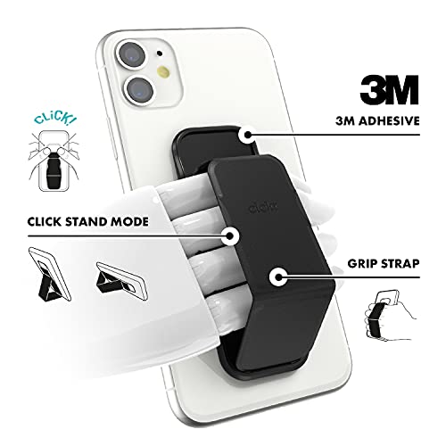 CLCKR Black Phone Stand for iPhone and Galaxy
