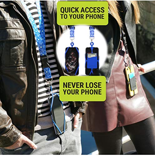 Starry Night Universal Phone Lanyard with Case