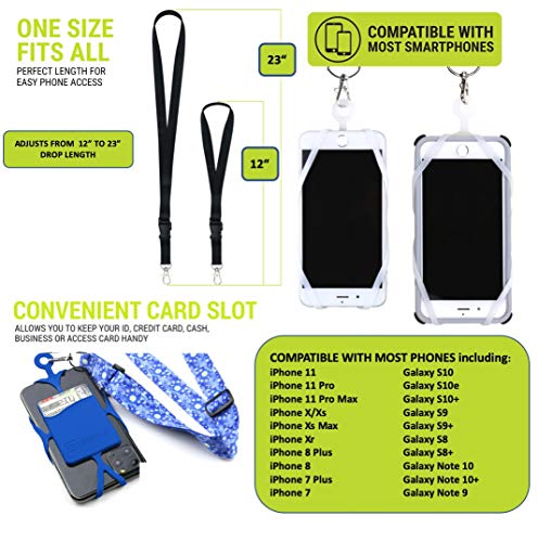 Starry Night Universal Phone Lanyard with Case